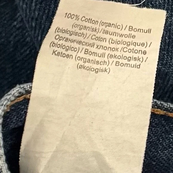 GANNI X Levi’s Cropped Jeans Side Slit High Rise Relaxed Fit Size 26 - Picture 7 of 7